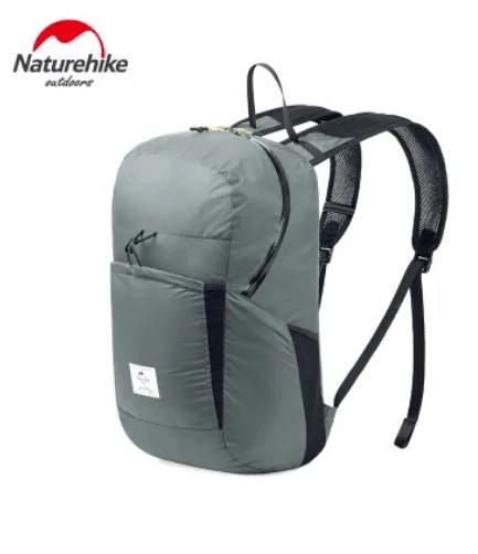 NatureHike открытый складной Ультра-светильник водонепроницаемый 30D рюкзаки износостойкие путешествия Кемпинг Туризм Рюкзаки Сумка - Цвет: upgrade Gray