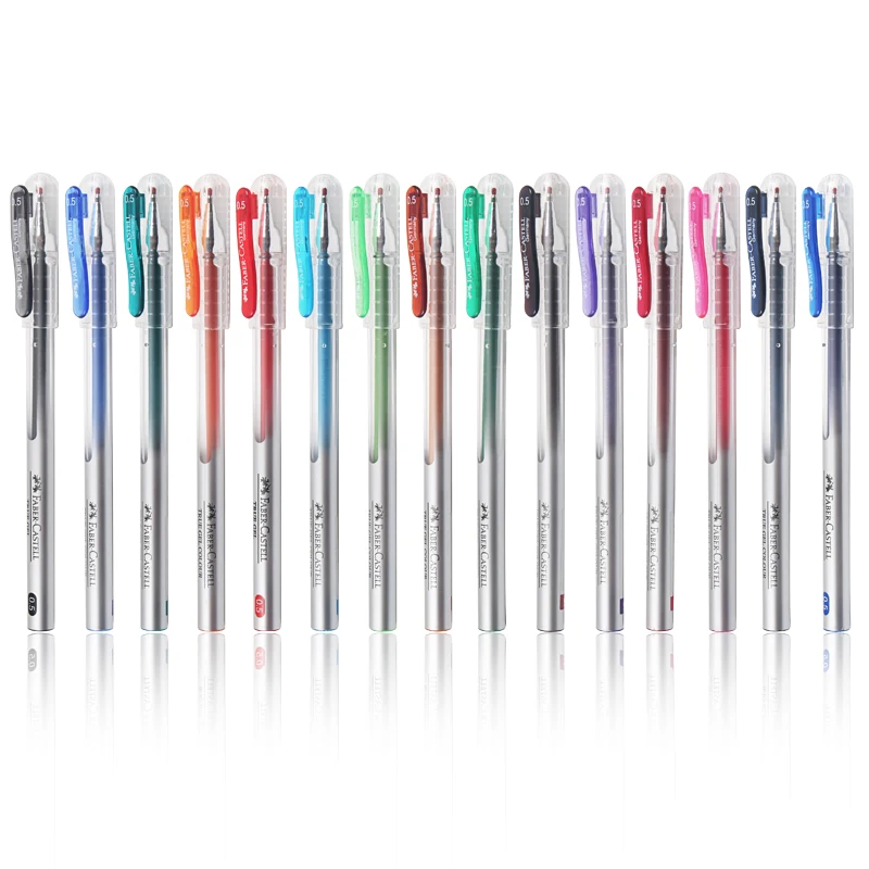 Гелевая ручка Faber Castell 0 5 мм 12 шт. с двойным шариком для сверхгладкого письма