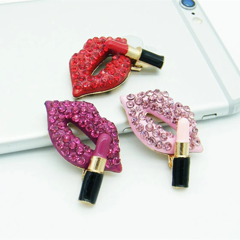 Корень 3 шт./упак. сексуальный рот губы Стразы компоненты ювелирных изделий DIY