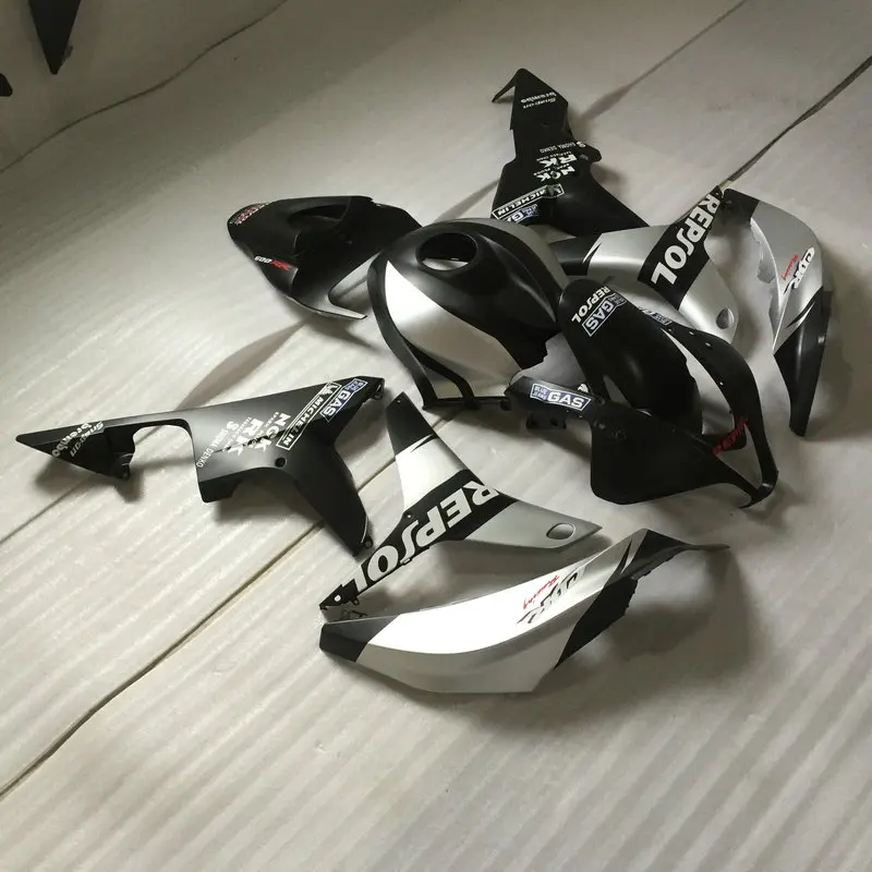 Комплект обтекателей под давлением для HONDA CBR600RR 07 08 CBR 600 RR F5 600RR 2007 2008 ABS Серебряный