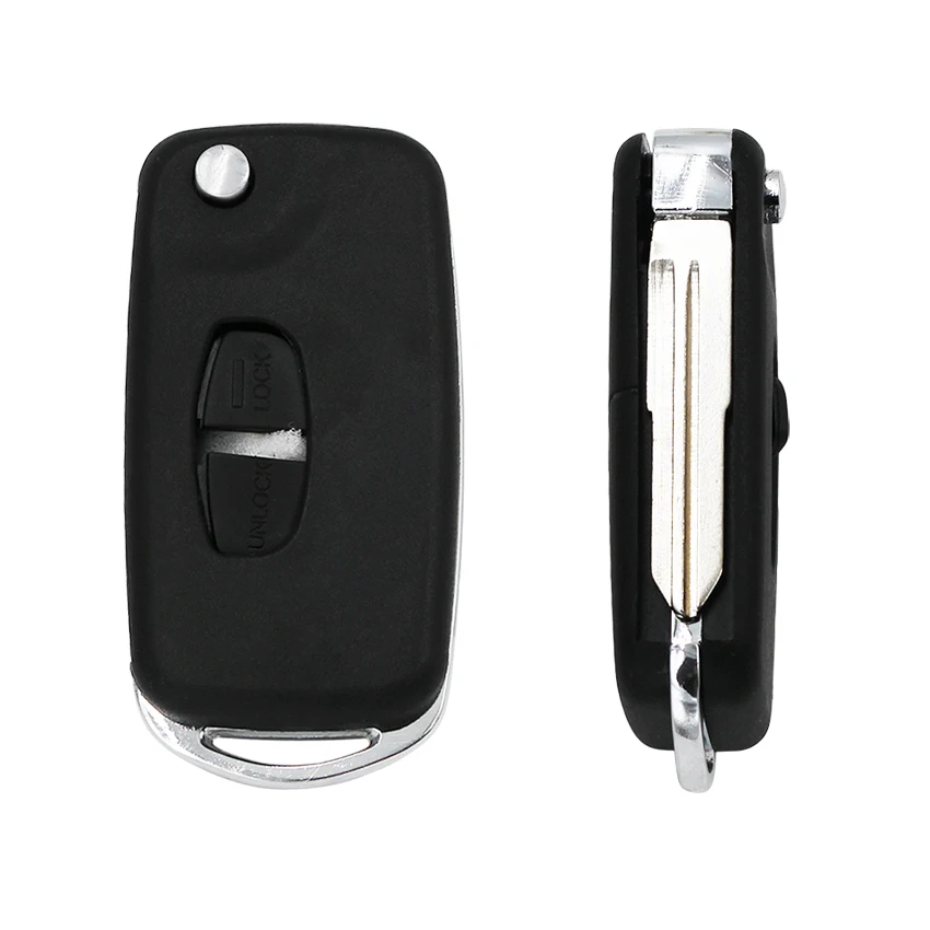 Modified 2 Button Folding Flip Remote Smart Car Key Shell Case Housing for Mitsubishi Outlander Warrior Shogun L200 Right Blade |