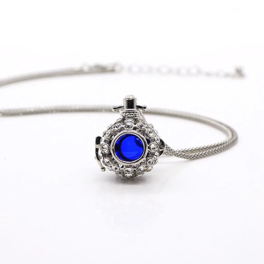 Оптовая продажа 5 шт./лот ароматерапия эфирное масло стеклянная бутылка ожерелье