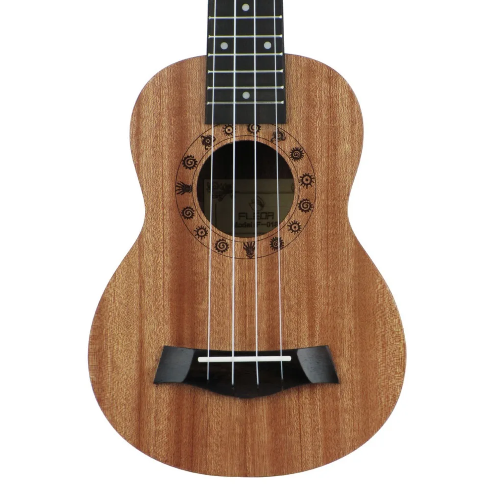 FLEOR 21 &quotСопрано укулеле Сапеле нейлон 4 струны Гавайская гитара маленький
