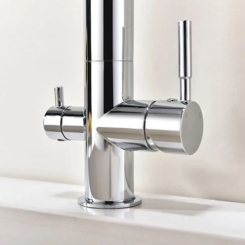 KINSE Top Brass Material Chrome Kitchen Faucets with Filtered Drinking Water Faucet | Обустройство дома