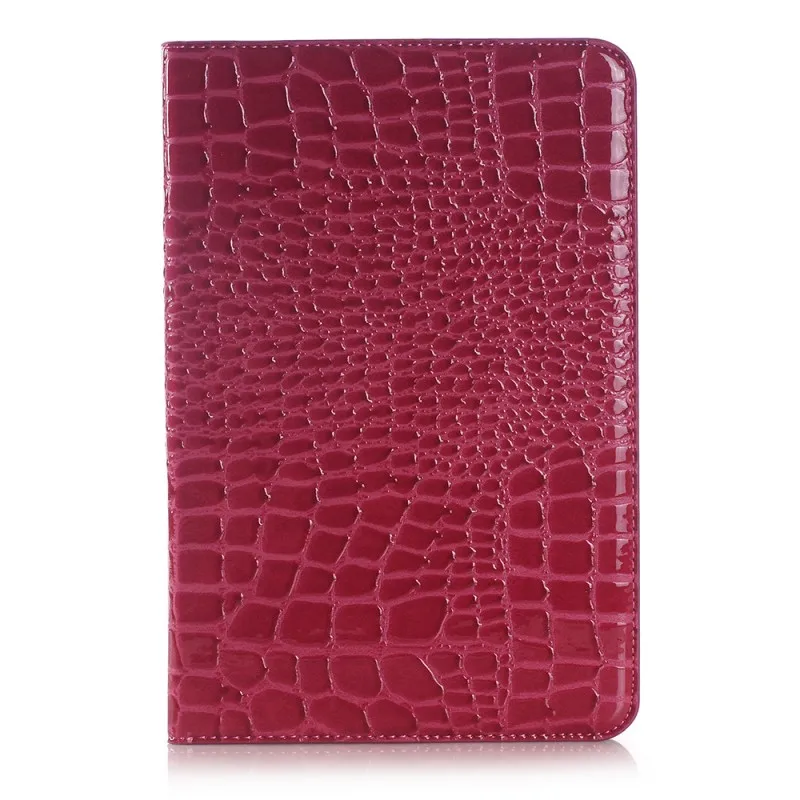 hot pink Чехол для samsung Galaxy Tab S 10,5 T800 T805, умный чехол, чехол для планшета, Роскошный чехол из крокодиловой кожи, тонкий чехол-подставка для сна - Цвет: hot pink