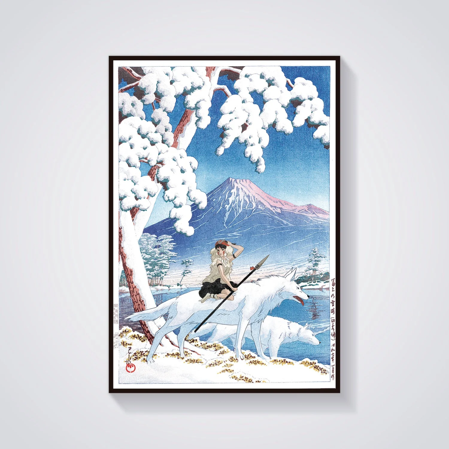 Принцесса Мононоке японское искусство аниме плакат холст живопись | Дом и сад