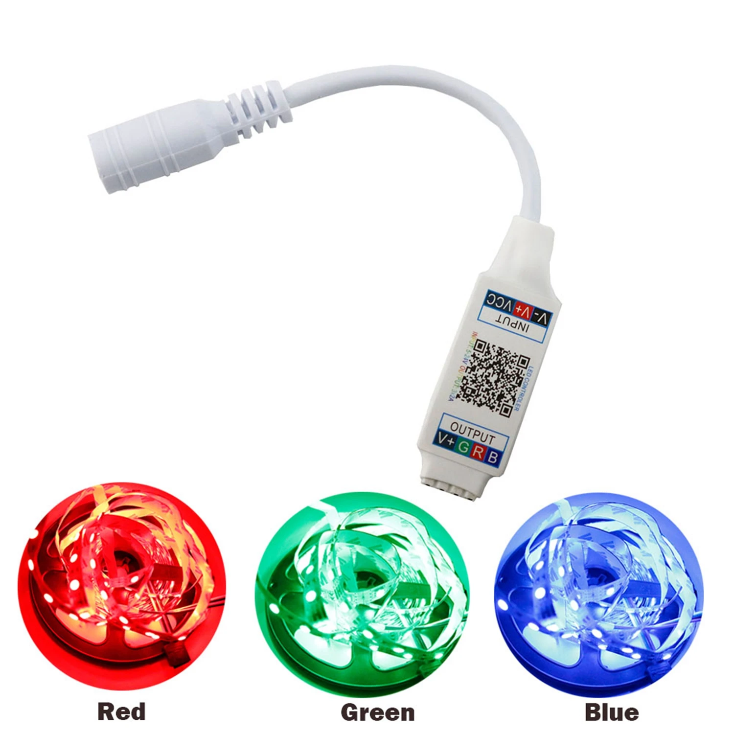 Беспроводной Bluetooth музыкальный RGB контроллер DC5-24V мини умный светильник контроллер Диммер для 5050 3528 RGB Светодиодная лента IL