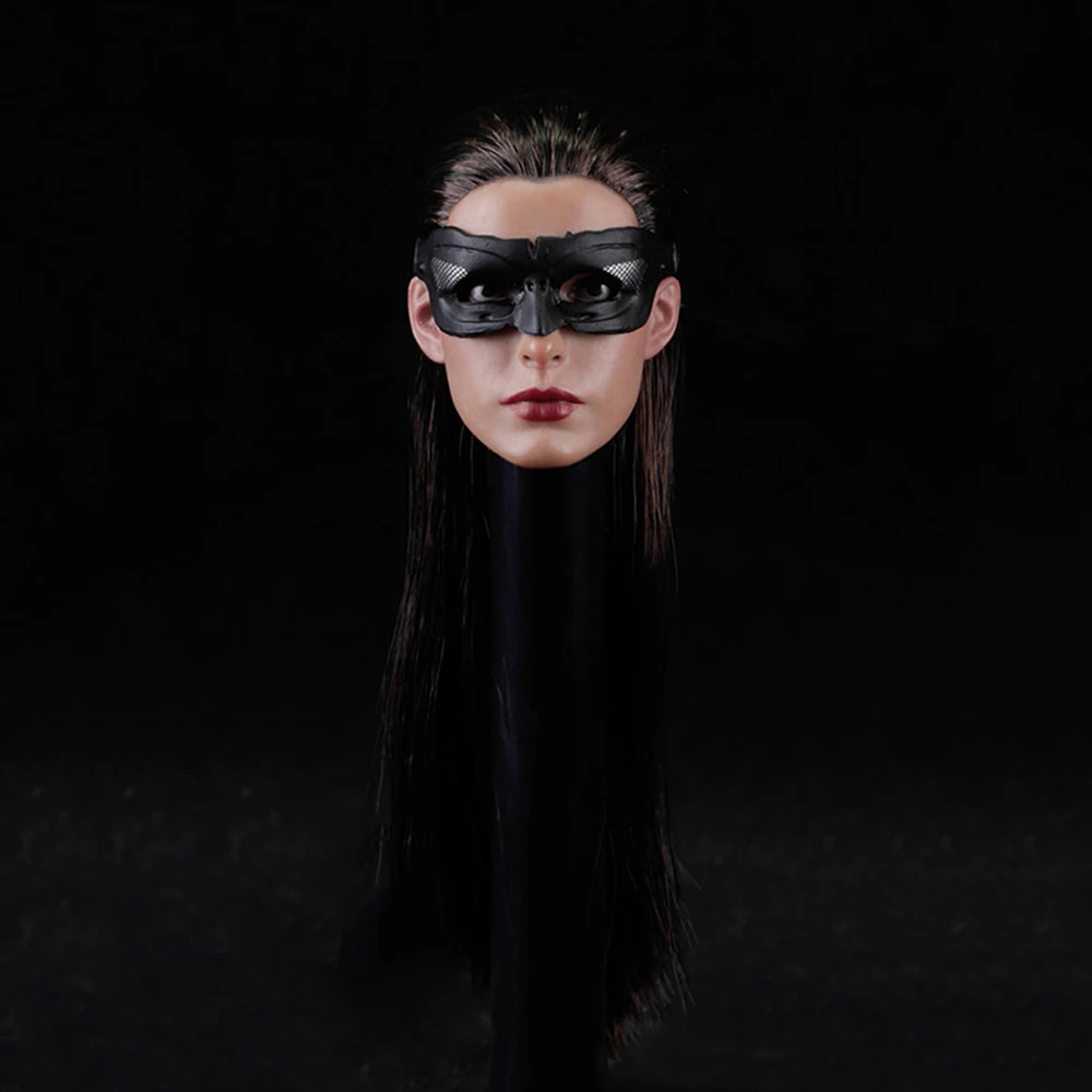 1/6 весы Anne Hathaway голова лепить со съемными eyemask для детей возрастом от 12 дюймов
