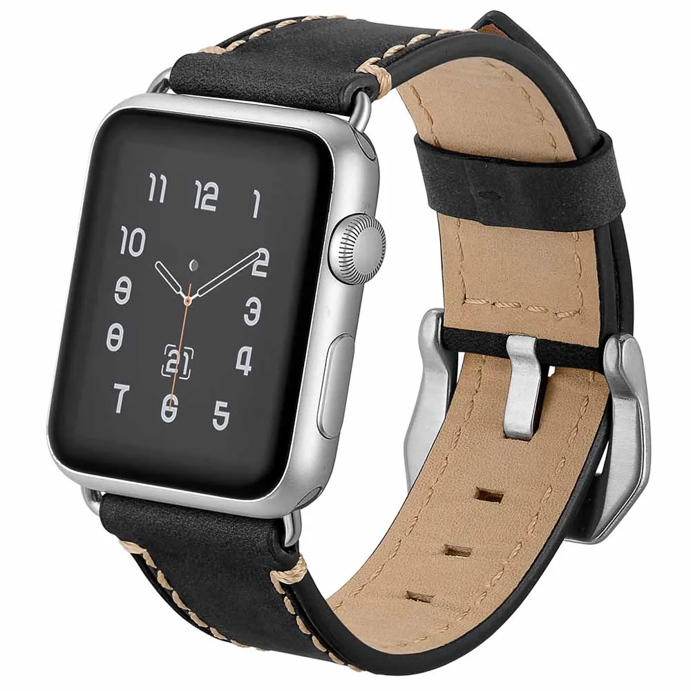 Ремешок для часов ZLIMSN 38 мм и 42 дизайнерский браслет Apple Watch аксессуары