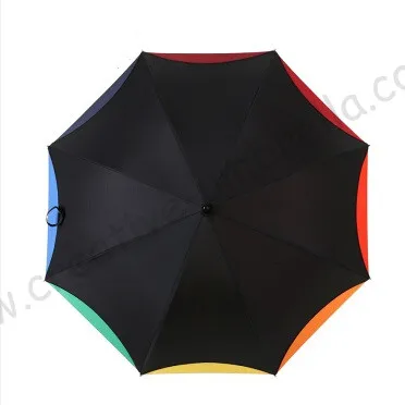 Зонтик для защиты от солнца в виде листьев лотоса радужного цвета из твердой