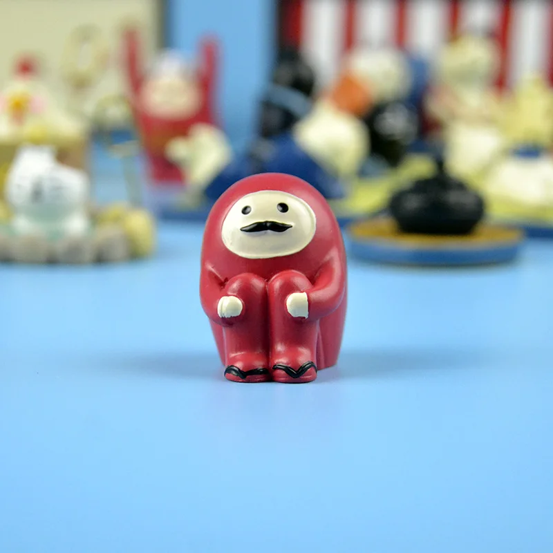 sitting Dharma Японский каваи мультфильм Животные взять горячий весенний ситцевый Кот белый медведь Осьминог фигурка украшения ТВ сиденье вентилятор татами, мебель игрушка - Цвет: sitting Dharma