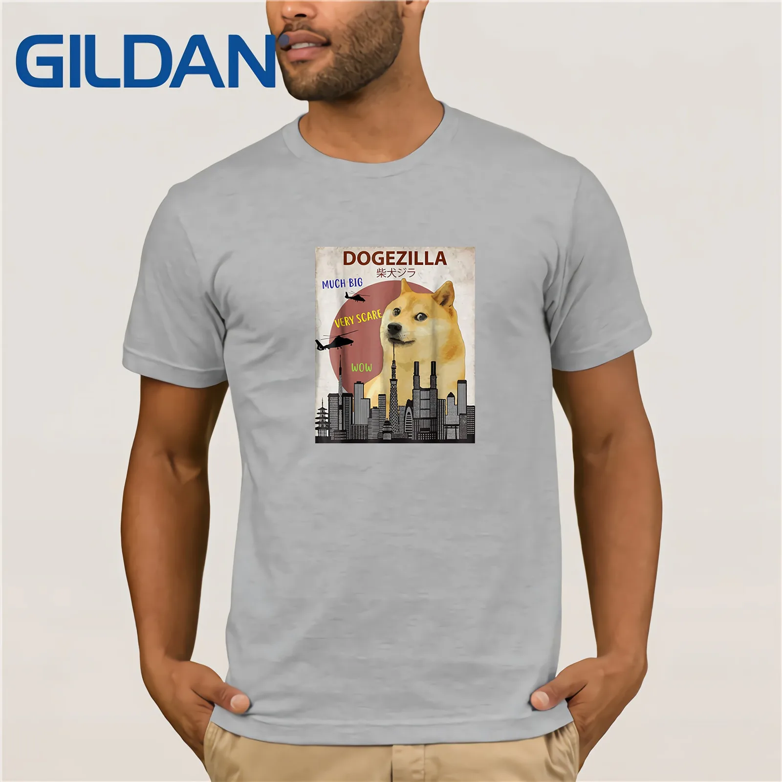 Dogezilla футболка смешной дож мем Косплей Shiba Лисья Секретная служба (Inu Рубашка с