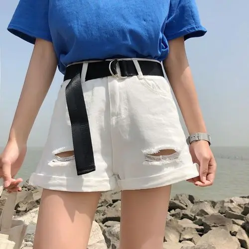 Шорты DANJEANER женские джинсовые в пляжном стиле классические винтажные с