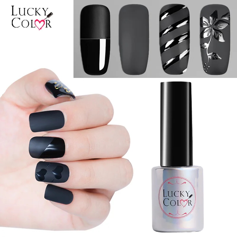 Matte Gel Nail Top Coat Polish Frosted Effect Manicure For UV Art Varnish 1 Bottle 10ML | Красота и здоровье