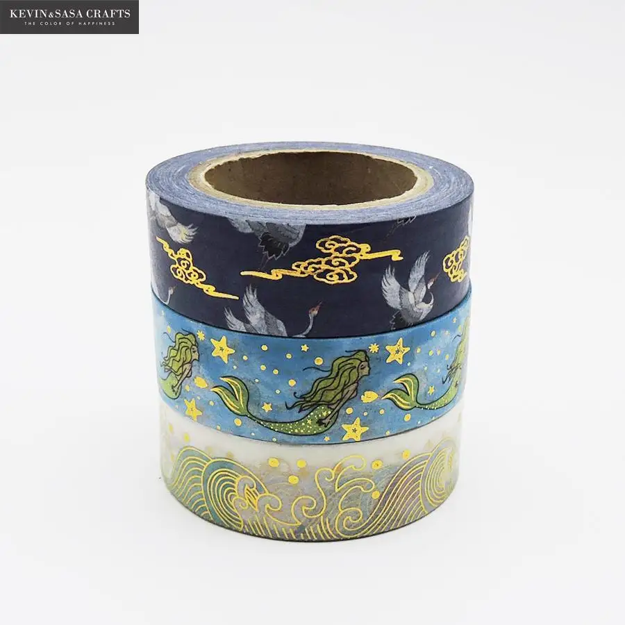 Новая золотая фольга васи лента качественные канцелярские принадлежности Diy