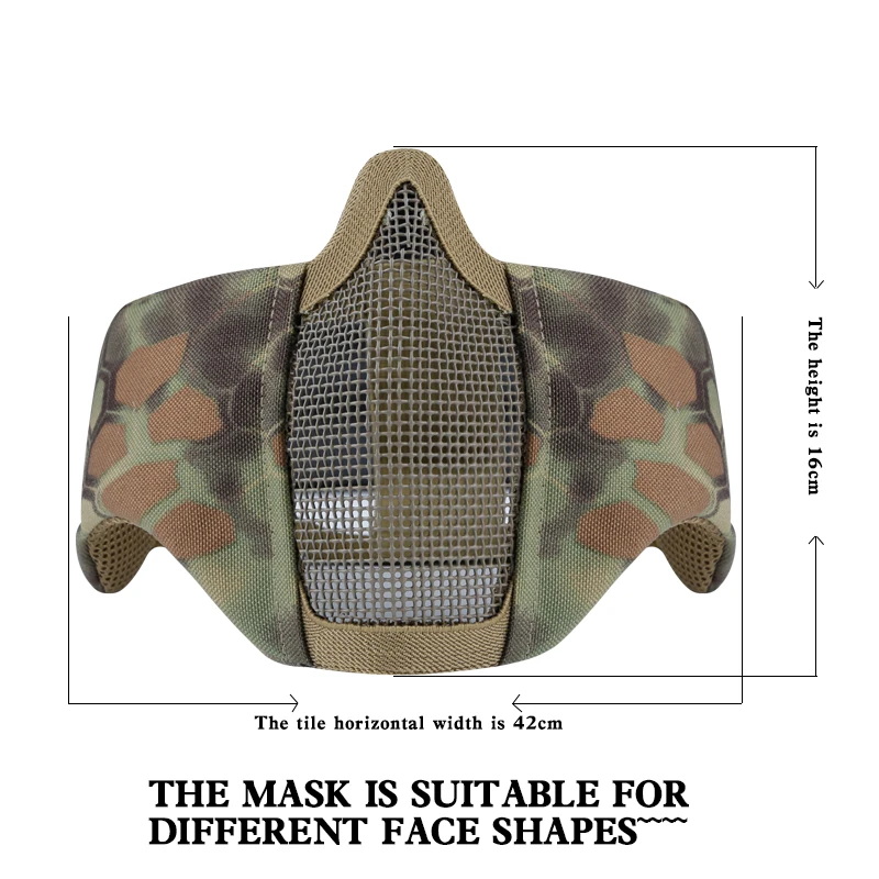 Тактический Пейнтбол Маска Airsoft поле боя Elite маска полностью Защитная ушами