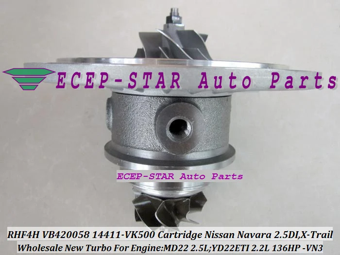 Бесплатная доставка турбокартридж CHRA RHF4H VN3 14411 VK500 14411VK500 VA420058 для NISSAN Navara MD22 2.5L X