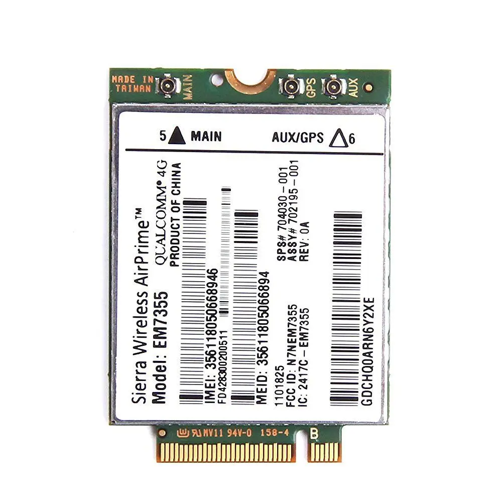 Карта беспроводного адаптера для разблокировки Sierra Gobi5000 EM7355 LTE/EVDO/HSPA + карта NGFF 42
