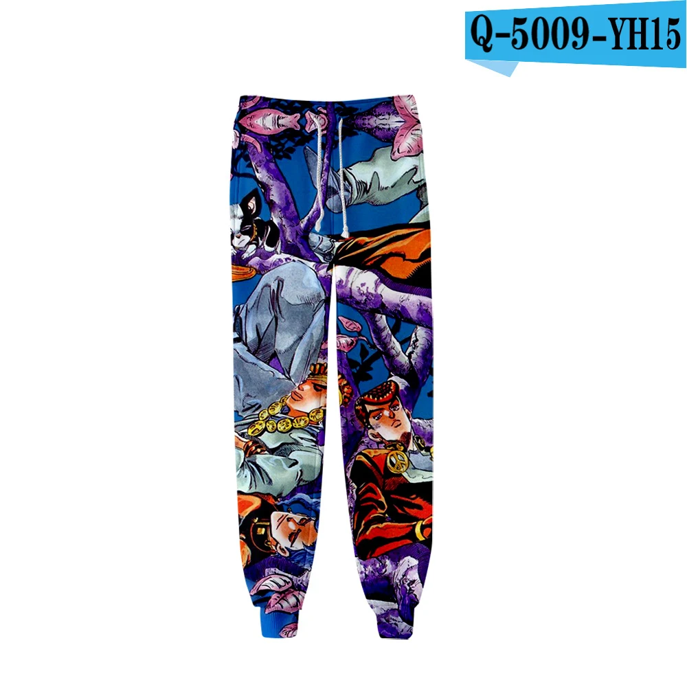 Lucky Friday Adventure Jojo печатные 3d брюки мужские брюки для косплея Jongens Jojo Bizarre Hip-Hop Большие размеры Бейсбольные брюки Vrouwen - Цвет: Зеленый