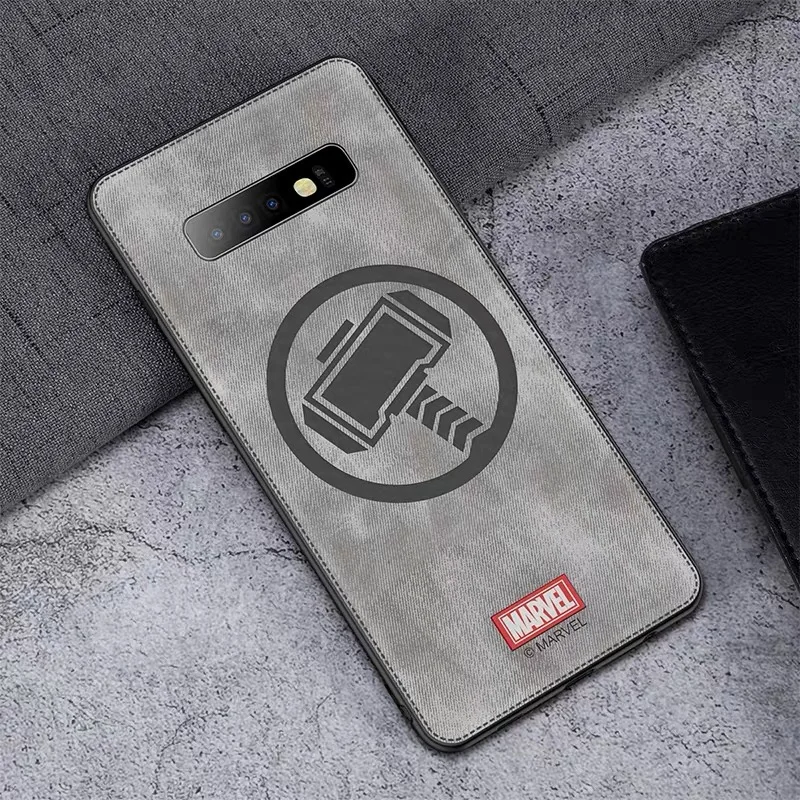 Марвел Тор чехол для телефона для samsung Galaxy S10e S10 Plus Человек-паук задняя крышка Железный человек противоударный Капитан Америка Coque