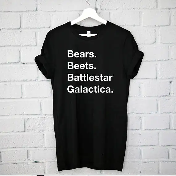 Медведи. Свекла. Battlestar Galactica. Футболка Офисная рубашка Дуайт шруте Майкл