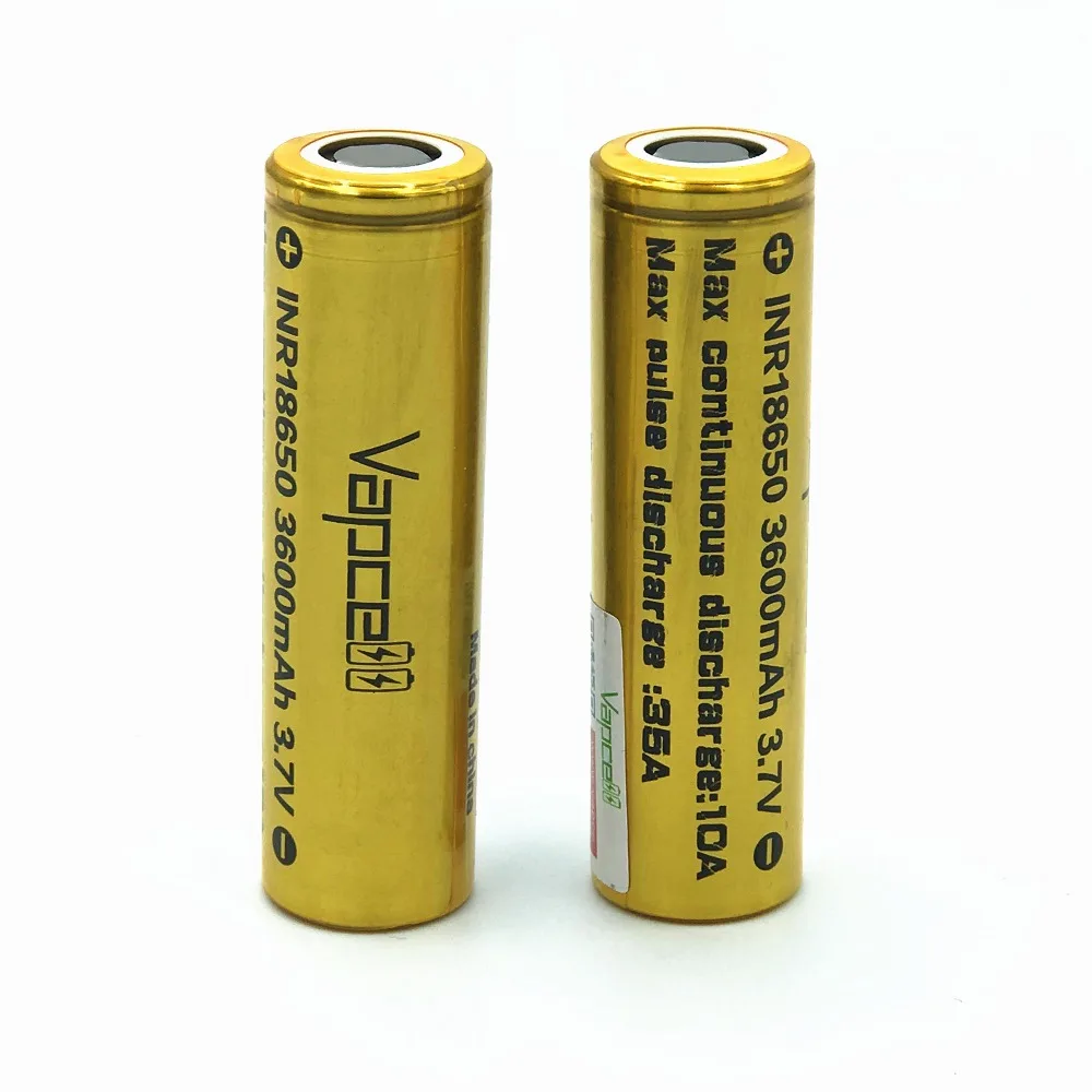 1 шт. оригинальный VAPCELL 18650 3600 мА/ч перезаряжаемая батарея высокой мощности
