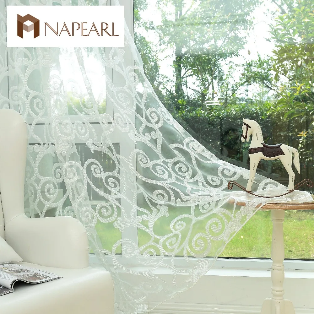 NAPEARL модные шторы тюль панель отвесные ткани окно балкон кухня гостиная органза