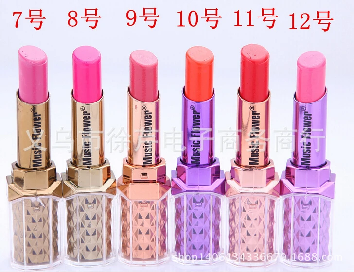 Марка Помада Подлинная Музыка Цветов Прочного Увлажняющий Губы 12 Подходит Для