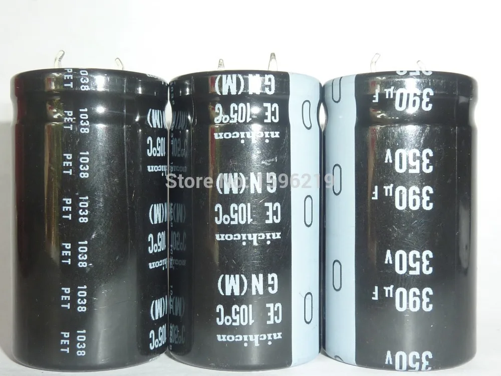 2шт 390 мкФ 350V NICHICON GN серии 25x45 мм Высокое качество 350V390uF алюминиевый