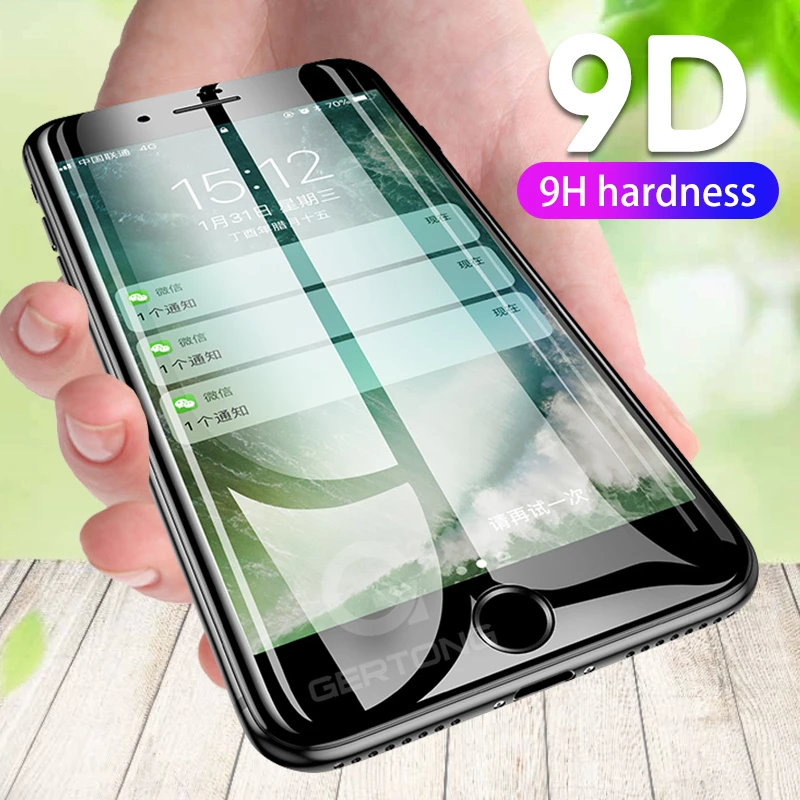 Новинка 9D полное покрытие закаленное стекло для iPhone XS MAX XR X 10 6 S 7 8 Plus Защитная