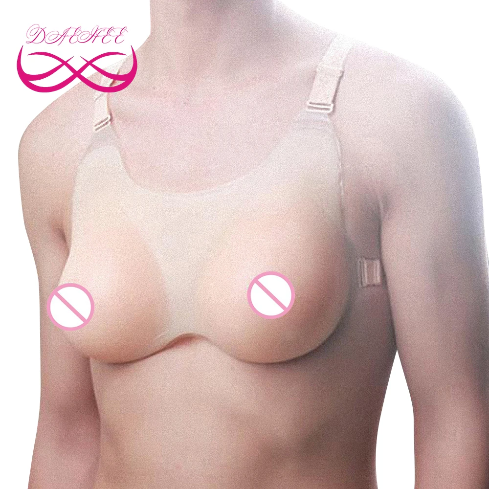 

800G C Cup Realistic Silicone Breast Form Sexy Prosthresis Artificial Boob Enhancer Sexy Tit Bust For Crossdresser With Bra