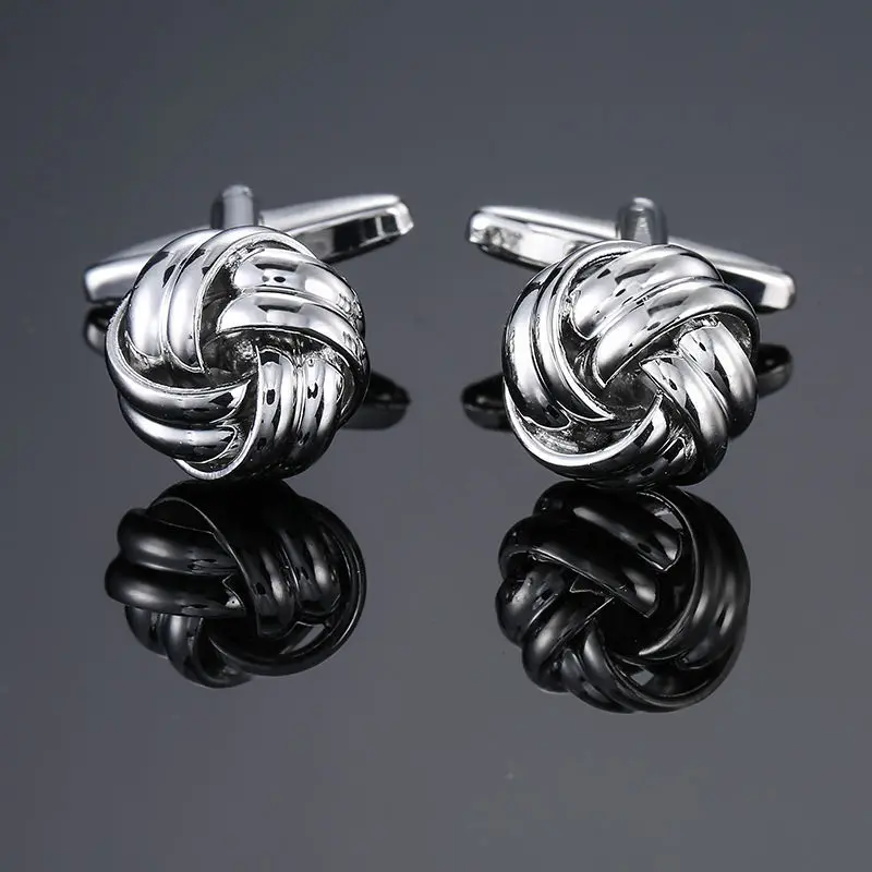 Silver 2 Прямая с фабрики, мужские запонки для французских рубашек,, качественные запонки из меди золотого, серебряного, синего, черного, фиолетового цветов - Окраска металла: Silver 2