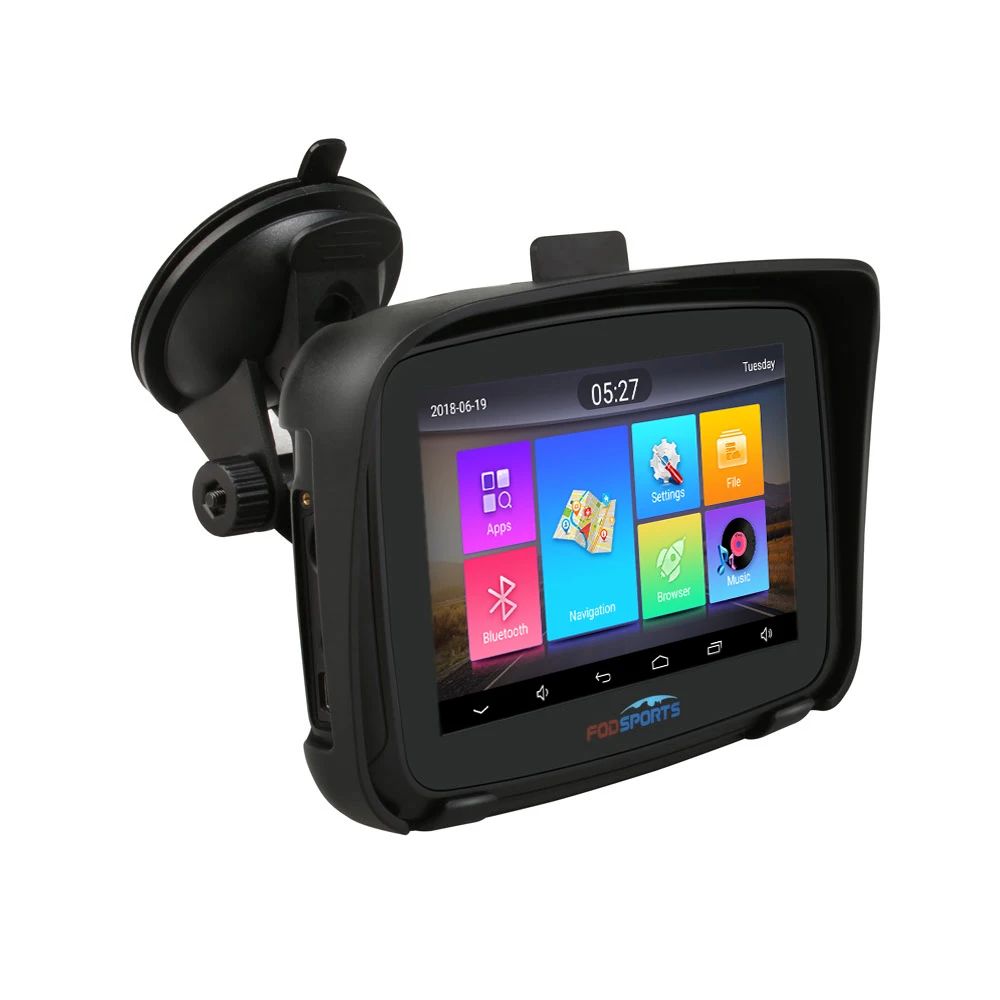 Fodsports ipx7 водонепроницаемые moto rcycle навигации 5 дюймов moto автомобиля gps Wi-Fi, 16G moto rbike навигатор android 6,0 FM 3000 мАч батарея
