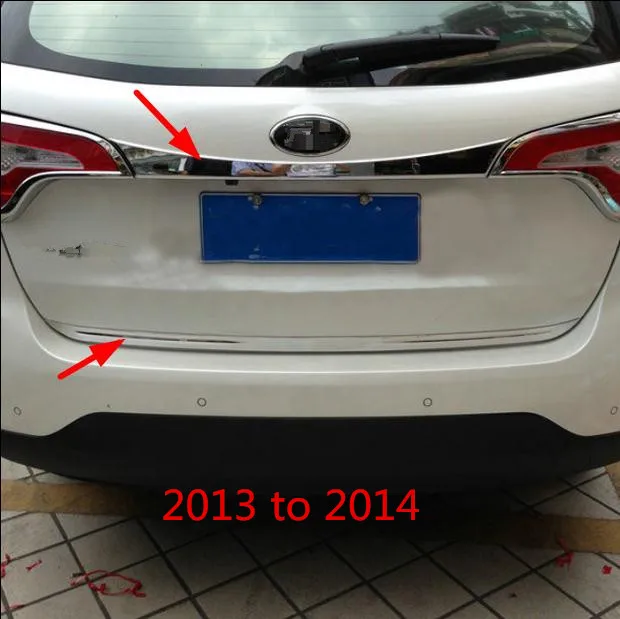 ABS Хромированная Задняя Крышка багажника Накладка для KIA Sorento 2013 до для KIA Sorento2015 до