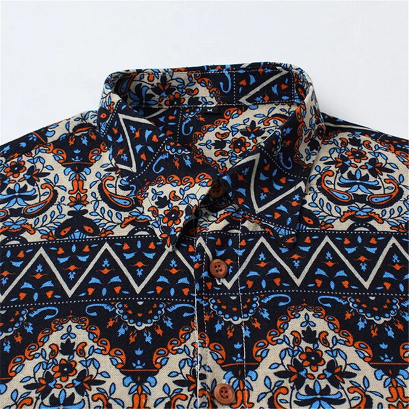 

New Fashion Men Clothes Flower Slim Fit Men Long Sleeve Shirt Men Cotton High Quality Casual Men Shirt Plus Size 5XL