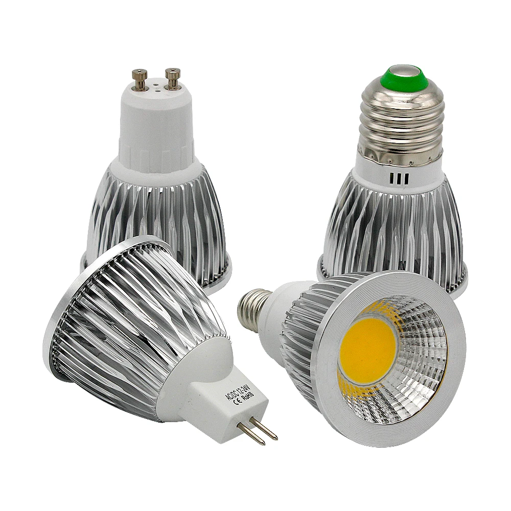 1 шт. SMD COB светодиодные лампы E27 E14 GU10 MR16 Lampadas 9 Вт 12 15 супер яркий светодиодный