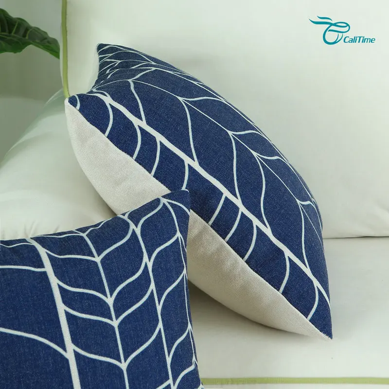 CaliTime Чехлы Подушки Shell Home Decor Chevron стволовых панелей геометрический 18 &quotX 18&quot (45 см