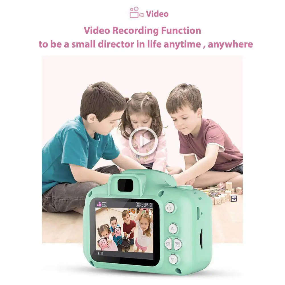BEESCLOVER Motion Camera Toy детская игрушка Детская камера 2-дюймовый экран HD