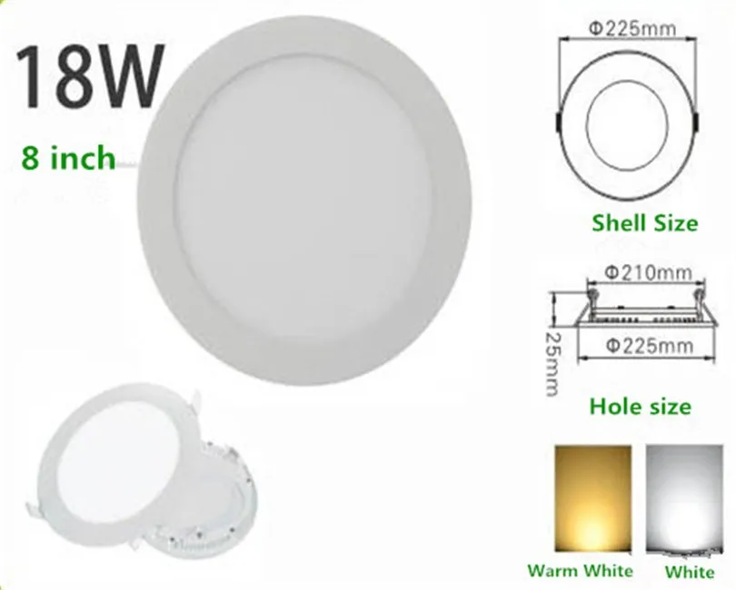 Фонасветильник потолочный светодиодный супер яркий 10 шт. 18 Вт холодный