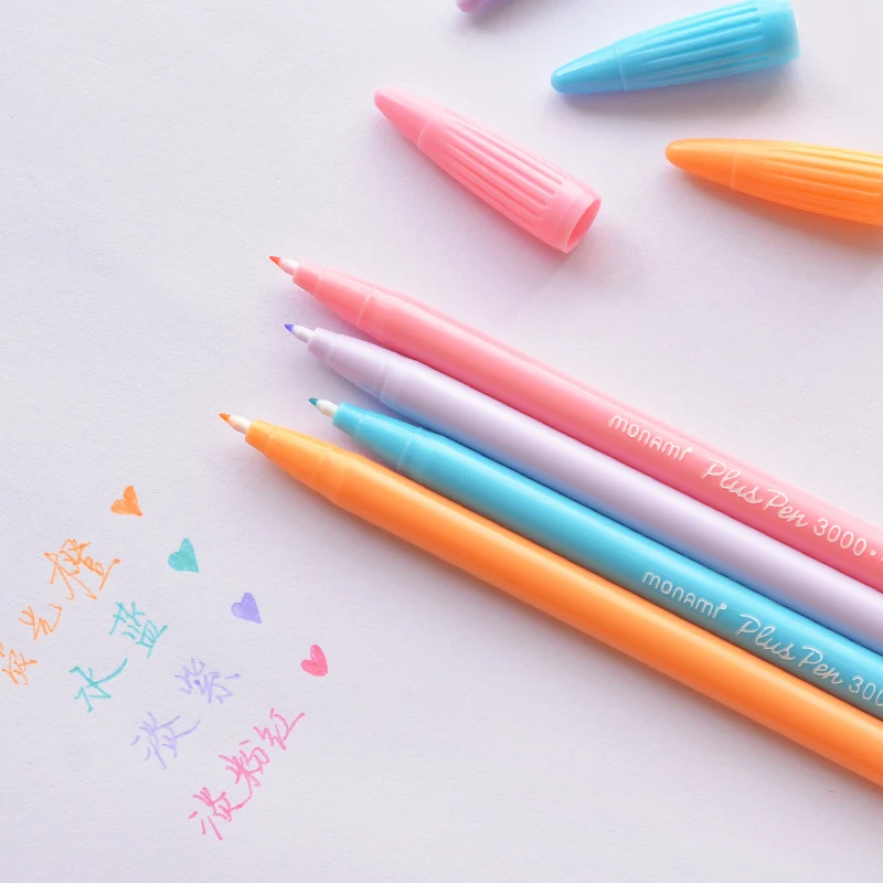 Monami Gel Pen Set 12 24 36 Water Color Micron Fiber Pens Writing Drawing Sketch Stationery Office School Art Supplies A6261 enlarge