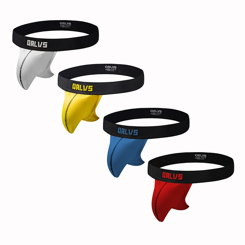 ORLVS U привлекательное нижнее белье для геев мужчин jockstrap сетки Строка Homme стринги
