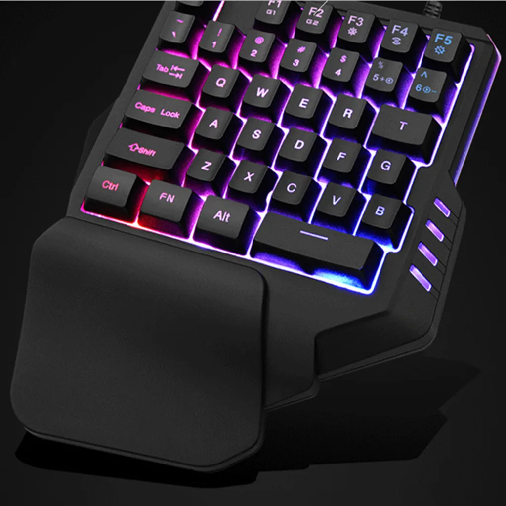 Проводная клавиатура VOBERRY Высококачественная проводная USB мини светящаяся RGB