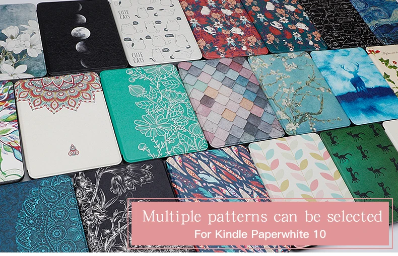 WALNEW из искусственной кожи чехол для Amazon Kindle Paperwhite(10 поколение) 6 дюймов крышка электронной книги Smart Auto Sleep/Wake