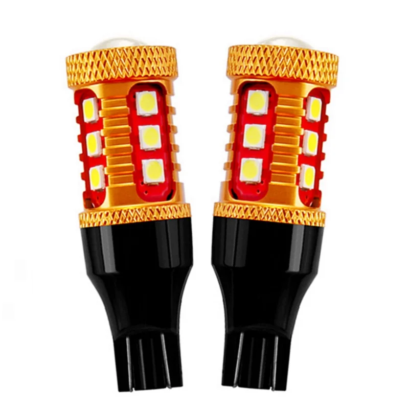 100 шт 921 912 T15 W16W WY16W 15 SMD 3030 светодиодный Авто тормозной лампы резервные фары
