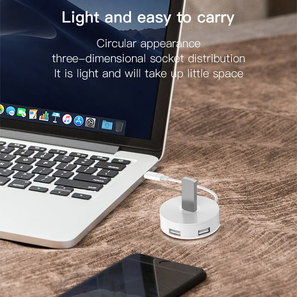 4 USB порта концентратор смарт-адаптер 3 0 или Тип C к USB3.0 + USB2.0 для ноутбука MacBook
