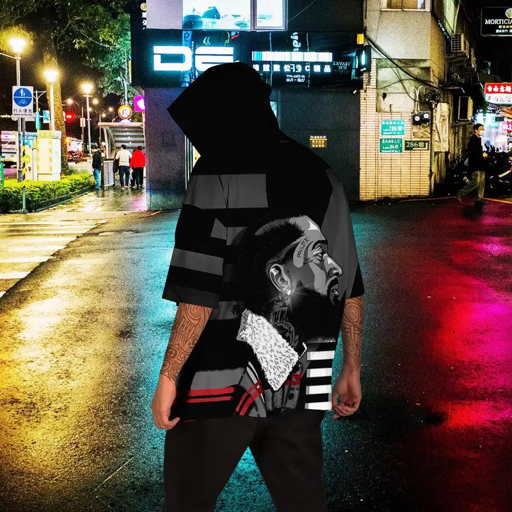 Nipsey hussle 3D толстовки Новая модная футболка с короткими рукавами лето/весна крутая и дышащая футболка с короткими рукавами