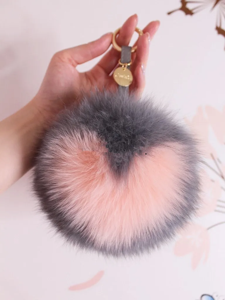 Любовь клубы мяч Фокс Мех животных сумка Шарм пушистый помпон Сумочка Роскошные