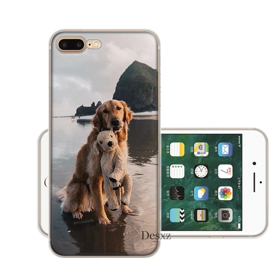 Чехол Desxz Dog Golden Retriever для iPhone 7 8 6 6s Plus 11 Pro X XR XS Max 5 5S SE |