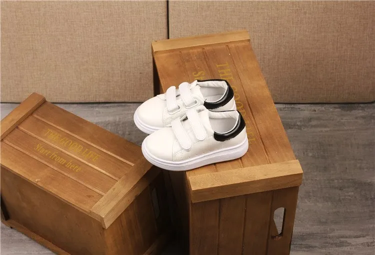 

Spring Autumn Kids PU Leather Casual Shoes Children girls Sneakers Student Running Shoe Baby Comfortable Sneakers Boys Footwear