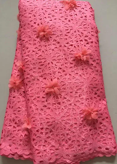 Hot selling laser cut lace fabric high quality 3d appliqued african fabrics for wedding dresses HLL3173 | Дом и сад
